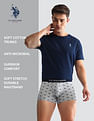 USPA Innerwear Anti Microbial Printed OET14 Trunks - Pack Of 3