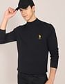 U.S. Polo Assn. Mock Neck Solid Sweater