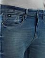 Flying Machine Slash Slim Tapered Fit Flex Knit Jeans