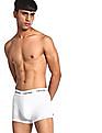 Calvin Klein Underwear Men Assorted Elasticized Waist Solid Trunks - Pack Of 3