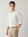 Arrow Vertical Striped Liberty Classic Fit Shirt