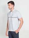 Arrow Sports Engineered Stripe Cotton Polo Shirt