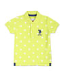 U.S. Polo Assn. Kids Graphic Print Cotton Polo Shirt