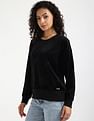 Calvin Klein Monogram Print Crew Neck Sweatshirt