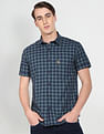 U.S. Polo Assn. Denim Co. Short Sleeve Tartan Cotton Casual Shirt