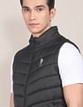 U.S. Polo Assn. High Neck Sleeveless Quilted Jacket