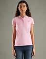 Tommy Hilfiger Solid Slim Fit Cotton Polo T-Shirt