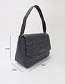 Tommy Hilfiger Logo Blue Pu Hand Bag