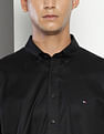 Tommy Hilfiger Button Down Collar Solid Shirt