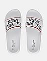 U.S. Polo Assn. Men Embossed Logo Non-Skid Lightweight Slides