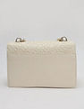 Tommy Hilfiger Textured White PU Sling Bag
