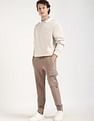 Calvin Klein Jeans Slim-Fit Solid Mid Rise Trouser