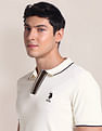 U.S. Polo Assn. Stripe Placket Slim Polo Shirt