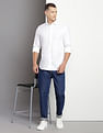 Tommy Hilfiger Cutaway Collar Long Sleeve Solid Shirt