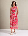 U.S. Polo Assn. Women Floral Print Maxi Dress
