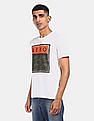 Aeropostale Men White Crew Neck Graphic Printed T-Shirt