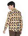 Flying Machine Abstract Print Cotton Shirt