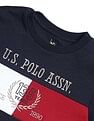 U.S. Polo Assn. Kids Boys Colourblocked Regular Fit T-Shirt