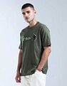 Flying Machine Brand Appliqued Pure Cotton T-Shirt