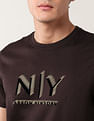 Arrow Newyork Brand Printed Night Is Young T-Shirt