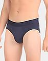 Calvin Klein Underwear Men Blue Elasticized Waist Solid Hip Briefs