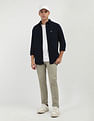 Tommy Hilfiger Solid Cotton Flannel Shirt