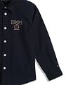 Tommy Hilfiger Kids Boys Logo Regular-Fit Cotton Shirt
