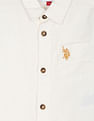 U.S. Polo Assn. Kids Boys Dobby Solid Shirt
