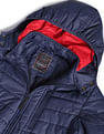 Flying Machine High Neck Hooded Quilted Jacket