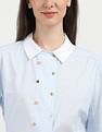 Tommy Hilfiger Slim Fit Solid Cotton Shirt