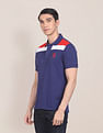 U.S. Polo Assn. Logo Embroidered Colour Block Polo Shirt