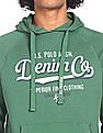 U.S. Polo Assn. Denim Co. Drawstring Brand Print Hooded Sweatshirt