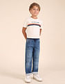U.S. Polo Assn. Kids Boys Regular Fit Blue Jeans