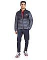Flying Machine High Neck Colour Block Jacket