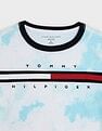 Tommy Hilfiger Kids Boys Tie & Dye Regular Fit Cotton T-Shirt