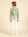 U.S. Polo Assn. Kids Boys Regular Fit Tropical Printed Shirt