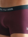 USPA Innerwear Anti Microbial Solid OET13 Trunks - Pack Of 3