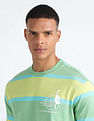 Flying Machine Horizontal Stripe Oversized T-Shirt