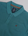 AD by Arvind Cotton Solid Polo Shirt