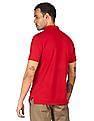 U.S. Polo Assn. Men Red Solid Polo T-Shirt