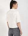 Tommy Hilfiger Solid Cropped Shirt