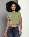 Calvin Klein Mock Neck Monogram T-Shirt