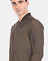 U.S. Polo Assn. Stand Collar Solid Bomber Jacket
