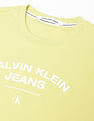 Calvin Klein Brand Print Cotton Varsity T-Shirt