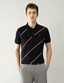 Arrow Sport Diagonal Striped Regular Fit Polo Shirt