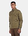 Flying Machine Stand Collar Solid Jacket