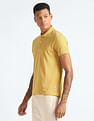 Flying Machine Pure Cotton Solid Polo Shirt