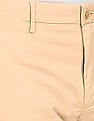 Tommy Hilfiger Men Beige Denton Regular Fit Solid Casual Trousers