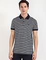 Tommy Hilfiger Striped Slim-Fit Cotton Polo Shirt
