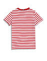Tommy Hilfiger Boys Red Horizontal Striped T-Shirt